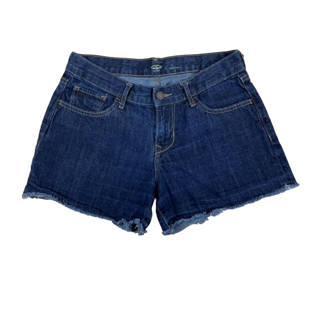 Old Navy Women's 2 Dark Rinse Cutoff Denim Shorts with 3" Inseam 100% Cotton